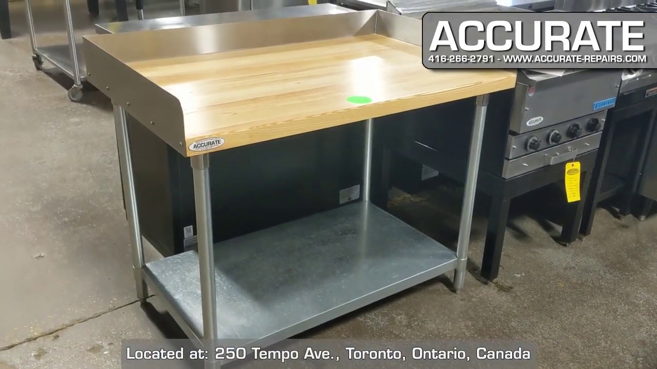 48" x 30" Maple Top Bakers Table Used/Refurbished YouTube
