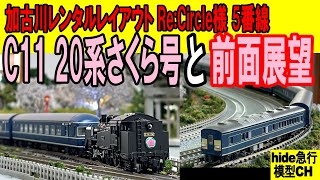 C11 20系寝台特急「さくら」号と前面展望 兵庫県加古川のNゲージ