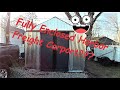 Building a fully enclosed metal garage out of Harbor Freight carport part 5