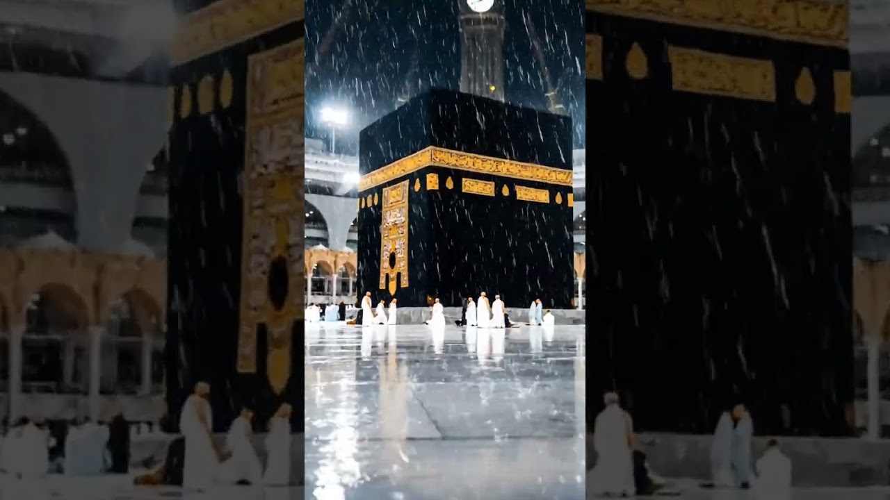 Night Rain Magic in Makkah 
