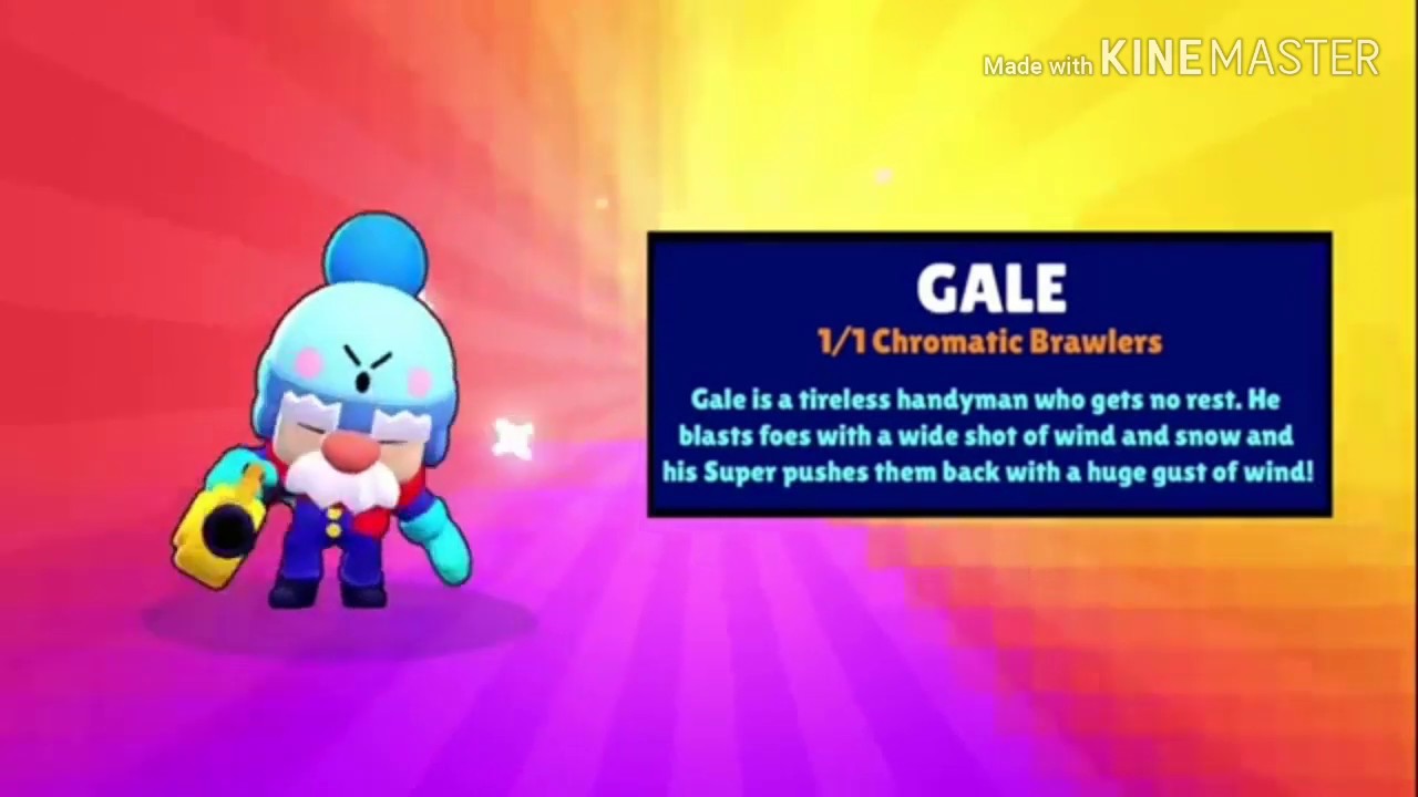 Unlock Gale - Brawl Stars 1/1 Chromatic Brawler's - YouTube