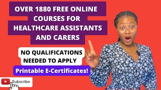 HOW TO GET HEALTH CARE ASSISTANT NVQ FREE ONLINE COURSES FOR UK CARER JOBS