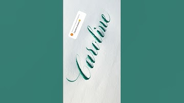 Copperplate calligraphy, tutorial: how I write your name #caroline