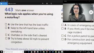 بخش نهم از سوال ٤٤٣ تا سوال٤٤٩ از كتاب theory test for car drivers درuk با دريا Darya