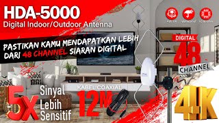 Antena TV Digital TV Indoor dan Outdoor Antenna PX HDA-5000