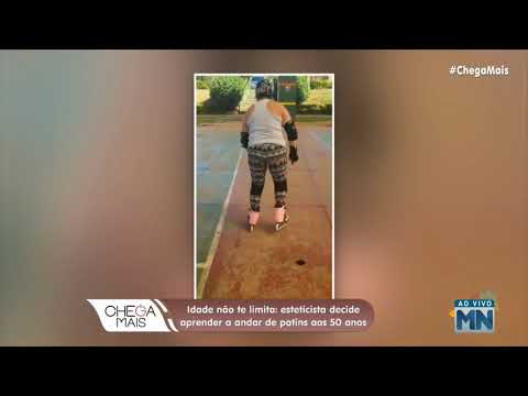 Idade não te limita: esteticista decide aprender a andar de patins aos 50 anos