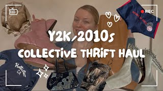 COLLECTIVE THRIFT HAUL AND TRY ON ✮ huge y2k / 2010s finds