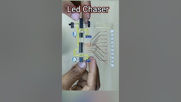 RGB LED Chaser Circuit / Simple Led Chaser Light #led #arduino #ledchaser #ledcircuit #shorts