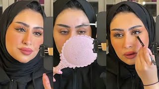 تتوريال مكياج ناعم + طريقة رسم الحاجب و نفخة وهمية تحت العين / سناب نورة المنصوري