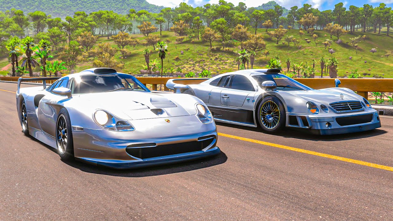 Porsche 911 GT1 Strassenversion vs Mercedes-Benz AMG CLK GTR