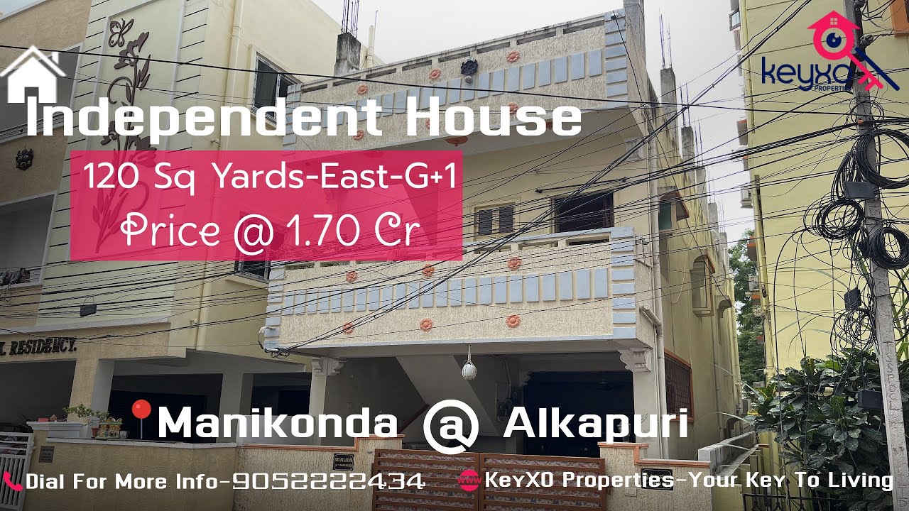 Independent House For Sale G+1 Floors Manikonda HitechCity Gachibowli KeyXO Properties