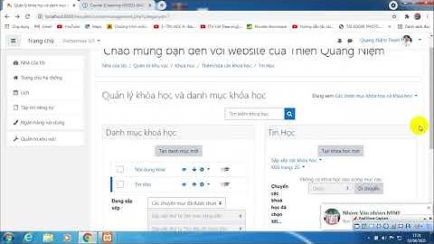 hướng dẫn tạo khóa học moodle trên localhost