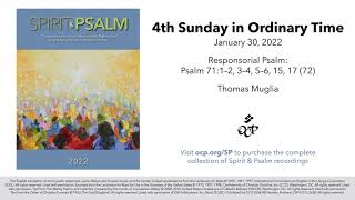 Spirit & Psalm - 4th Sunday in Ordinary Time, 2022 - Year C - Psalm 71 - T Muglia