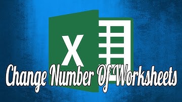 How to Change the Default Number of Worksheets in a New Excel Workbook