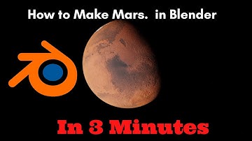 How To Make Mars IN BLENDER (IN 3 MINUTES)