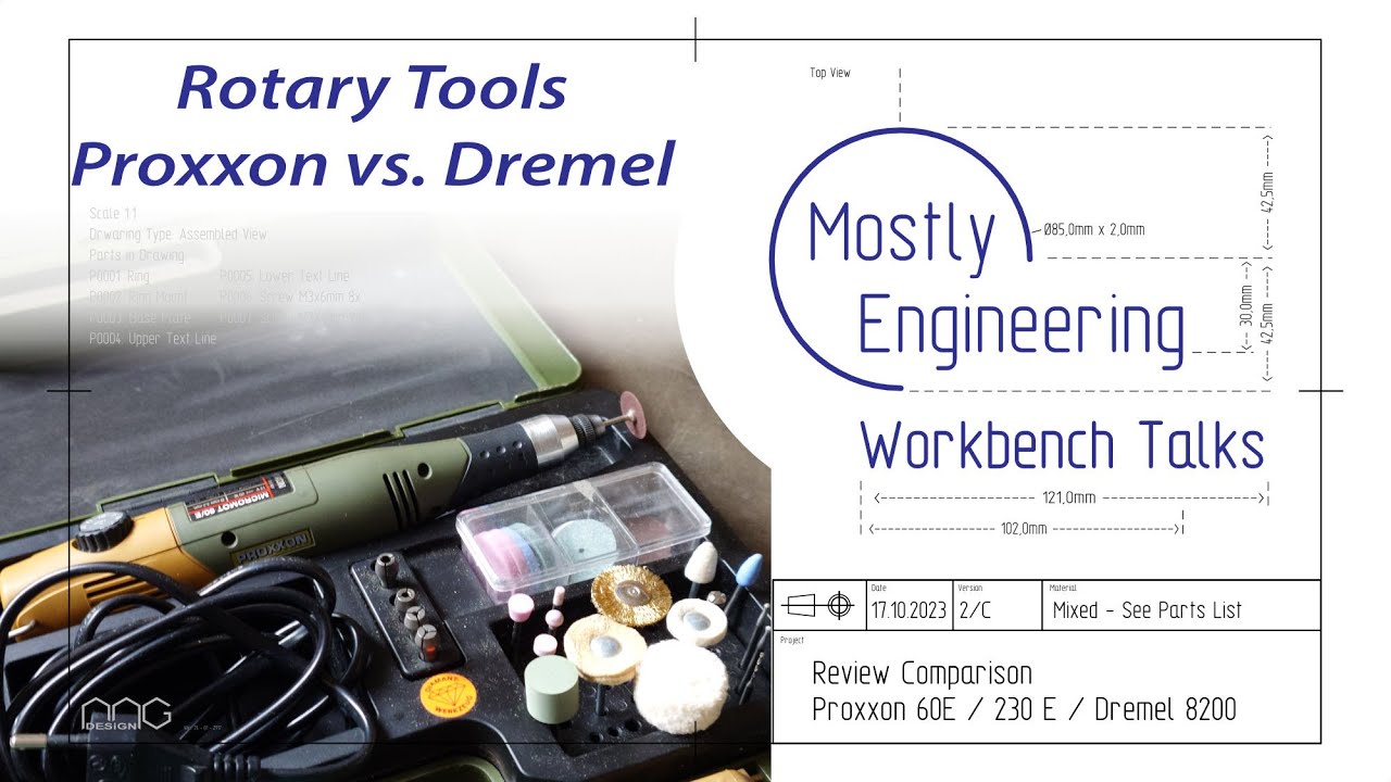 Review / Comparison Proxxon 60E and 230E vs. Dremel 8200