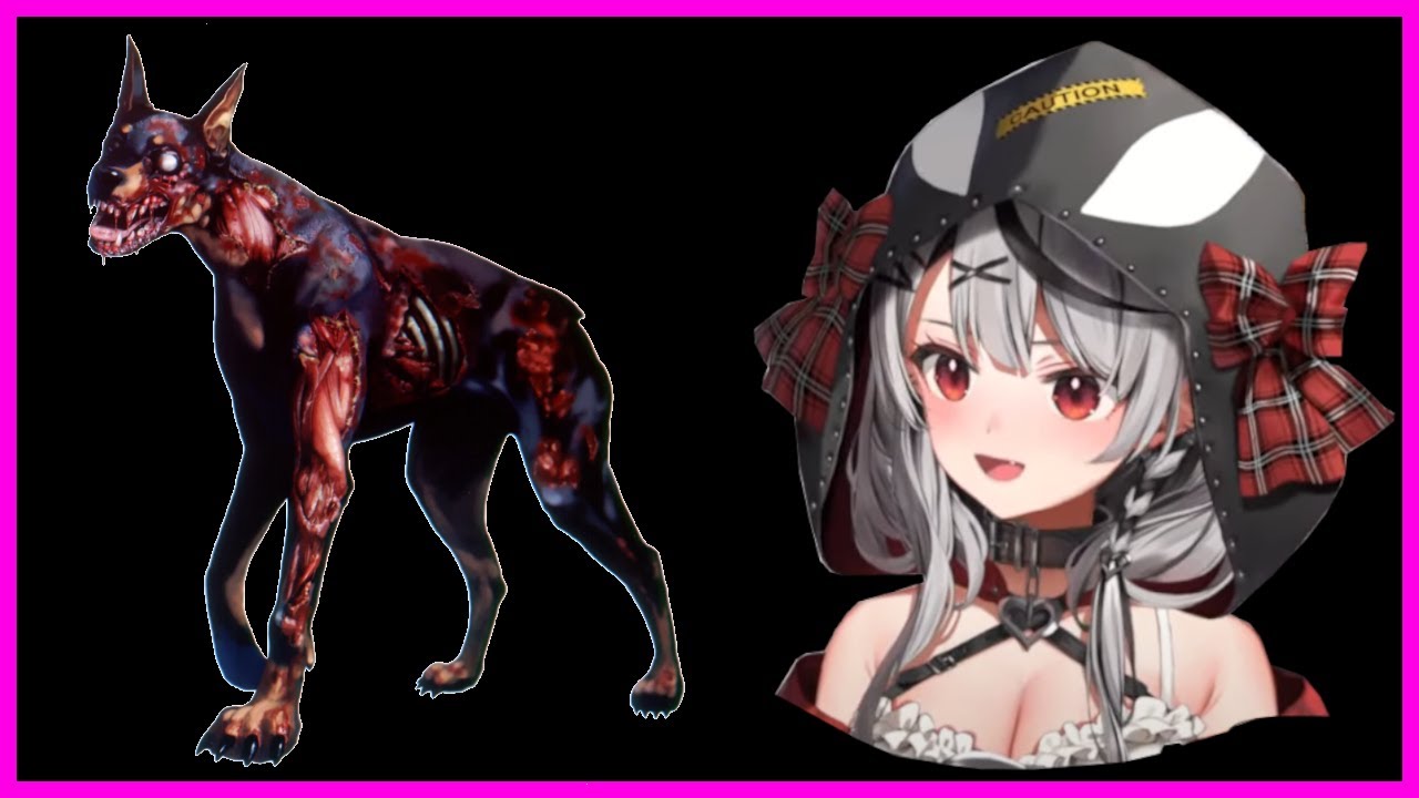 Sakamata Chloe and the Zombie Dog Jumpscare in Resident Evil [Hololive]