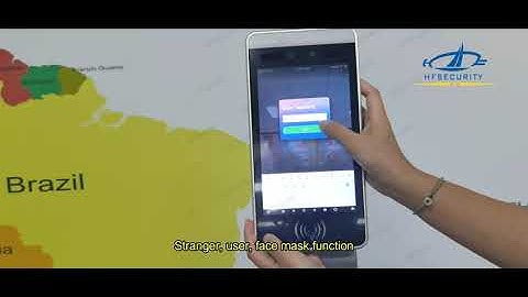 HFSecurity RA08 Face Recognition Access Control Register Function