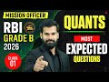 RBI Grade B 2026 | Quants Most Expected Questions | Class #1 | Mission Officer