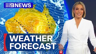 Australia Weather Update Showers Set Across Large Parts Of The Country 9 News Australia