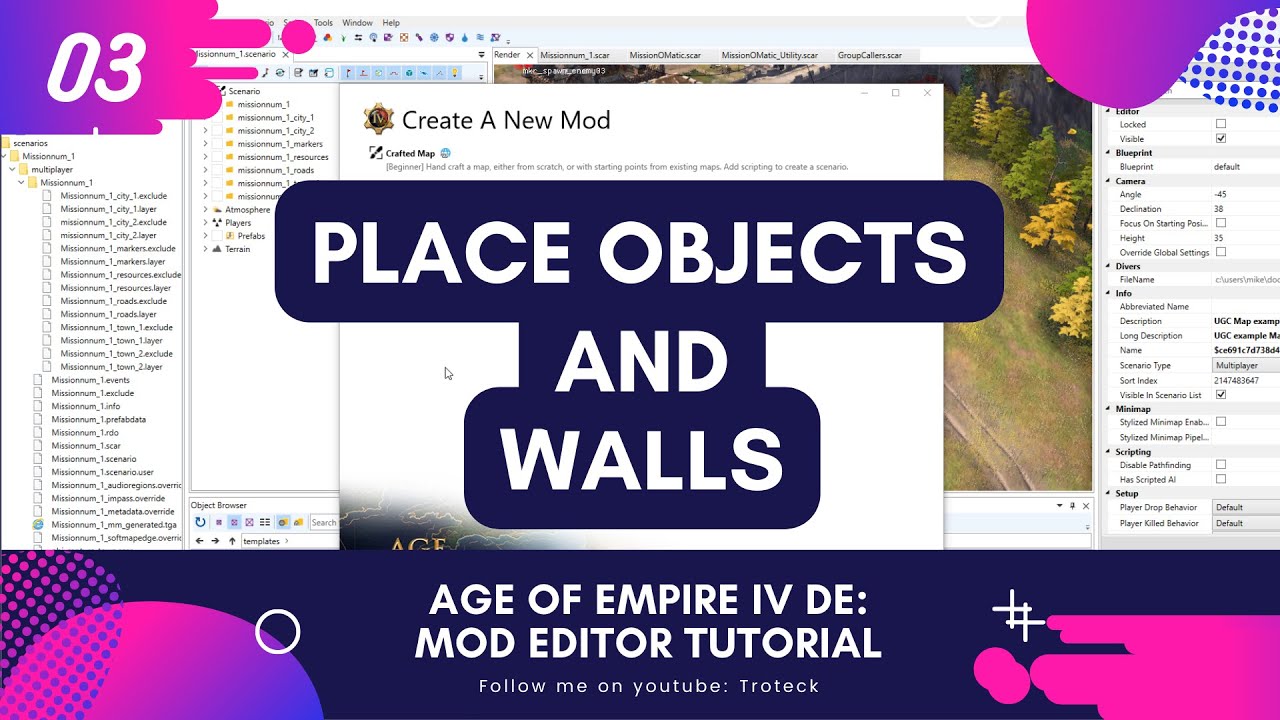 Age Of Empire IV : How to place objects and walls - EssenceEditor