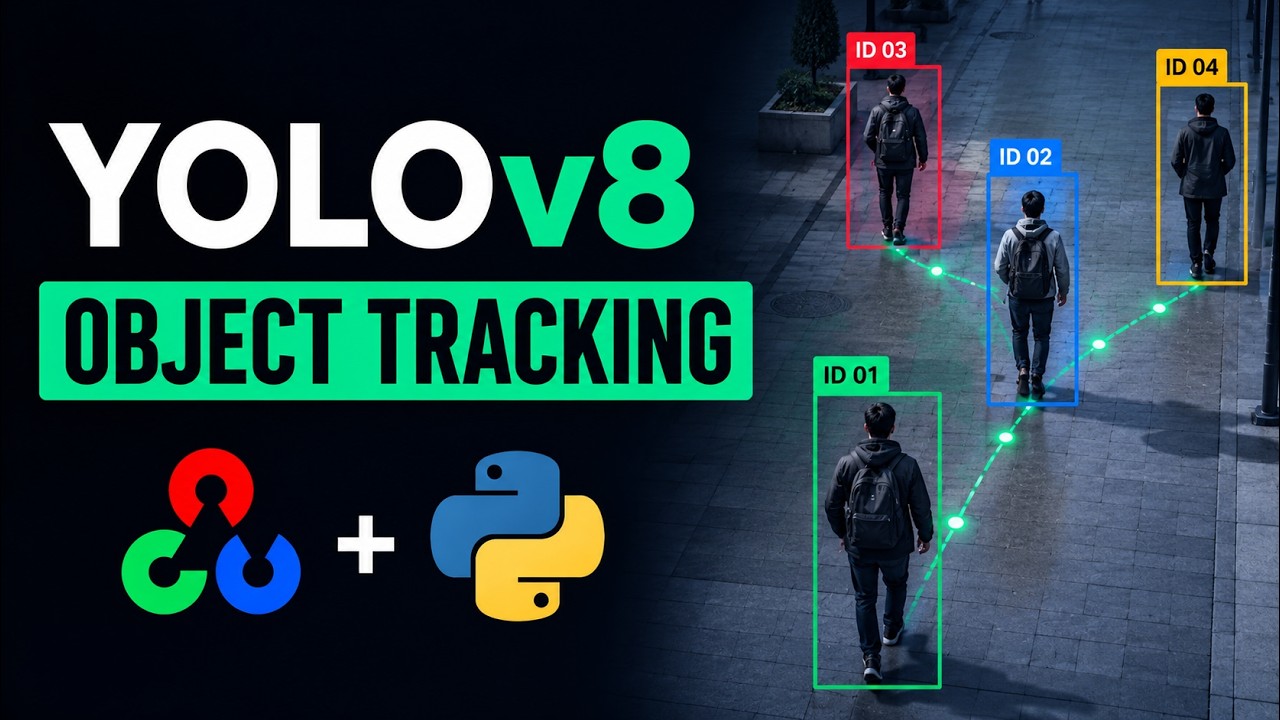 YOLOv8 Object Tracking with Unique IDs | Python & OpenCV Full Tutorial ...
