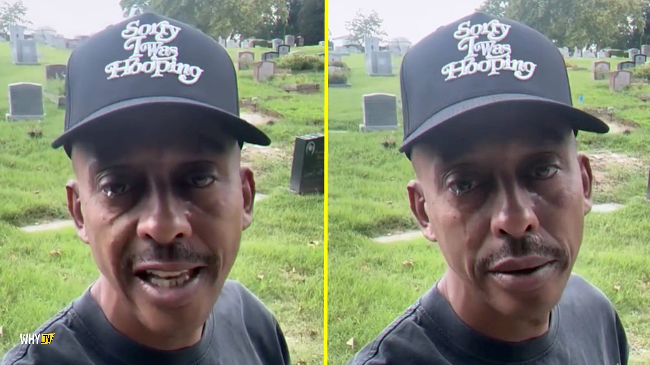 Gillie Da Kid Gets Overwhelmed With Emotion at YNG Cheese’s Grave as He Finally Lets the Pain Out