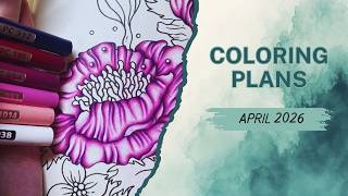 My April 2026 Coloring Plans & 1st YouTube Anniversary