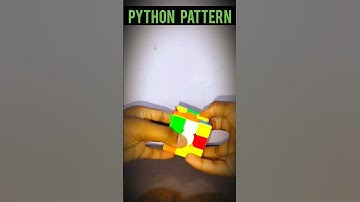 Rubiks cube Python pattern|#shorts #subscribe