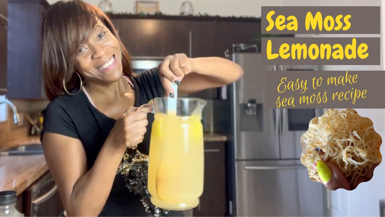 Different Ways To Use Sea Moss | Sea Moss Lemonade Delicious And Easy To Make