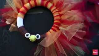 This DIY turkey wreath is so cute and couldn't be easier | Rare Life