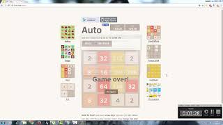 Playing auto 2048