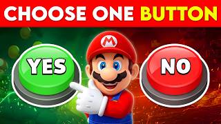 Choose One BUTTON...! 😱 YES or NO Challenge 💚❤️ The Super Mario Galaxy Movie Edition