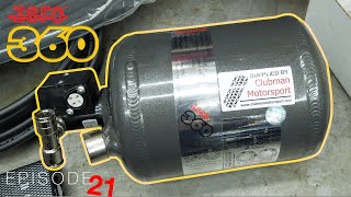 lifeline zero 360 fire extinguisher upgrade. Race car fire extinguisher system install. episode 21 Update