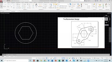 AutoCAD Practice _ Polygons_ Lines_ Fillet_ Trim _The Rocker Arm_ Basic AutoCAD Skills