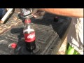 Daytime - Coca-Cola Bottle Butane POWERFUL ROCKET Experiment Propane - Better Than Mentos