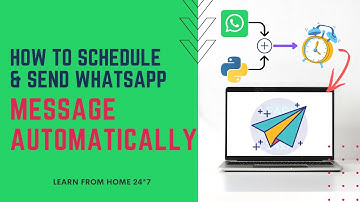 How to schedule WhatsApp Message | Python Tricks | Schedule WhatsApp message using python