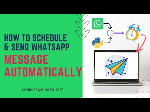 How to schedule WhatsApp Message | Python Tricks | Schedule WhatsApp message using python