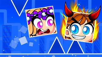 Pretending to be a NOOB in Geometry Dash, Then BEATING EVERY LEVEL!