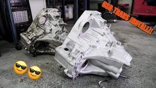 PROJECT INTEGRA GETS A NEW TRANSMISSION!!!! 94/01 Acura integra transmission install - first drive