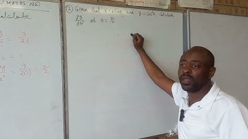 Differentiation of parametric equations 1(Maths N6)