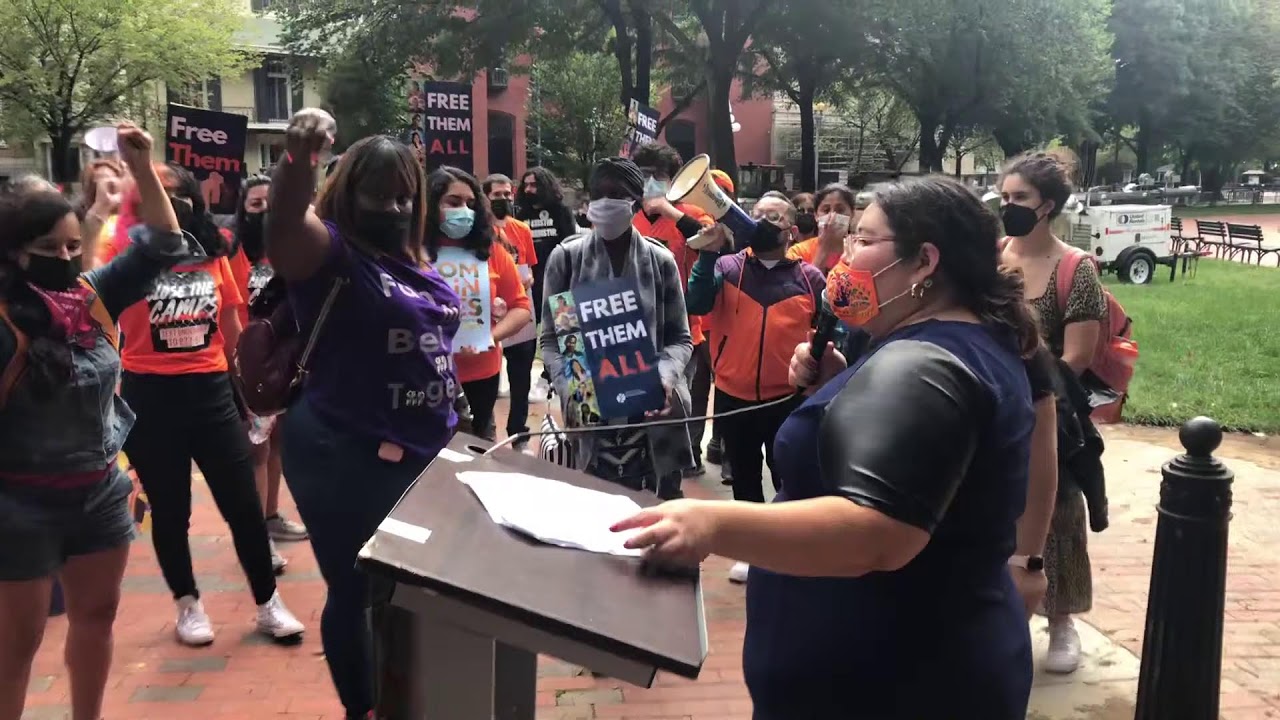 Immigrant Rights Activists Hold “Free Them All And Stop Deportations” Rally At White House