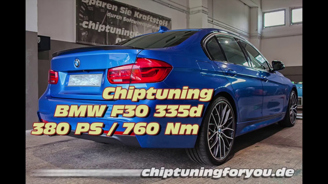 BMW F30 335d 380 PS 760 NM Chiptuning Leistungssteigerung Vmax Softwareoptimierung
