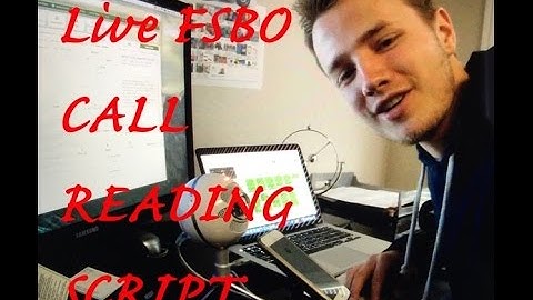 HOW TO: Live FSBO CALL READING SCRIPT - The Great Garrett