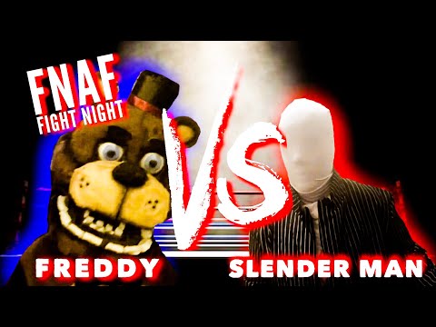 Slender man vs Freddy Fazbear - Shocking Nightmare Battle