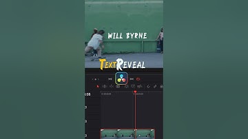 Text masking reveal in DaVinci Resolve