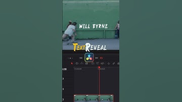 Text masking reveal in DaVinci Resolve