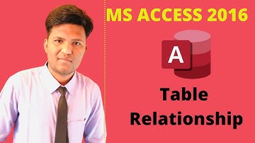 How to Create Relationship Between Two Tables in MS Access 2016 I Relationship Between Two Tables