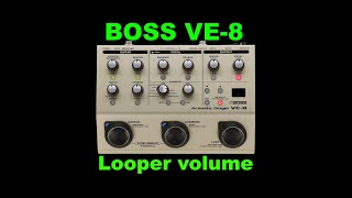BOSS VE-8 LOOPER VOLUME