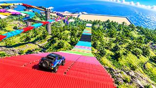 Cars vs Giant Stairs! 🚗💥 Will ANY Car Survive the Final Drop #7 | BeamNG.drive